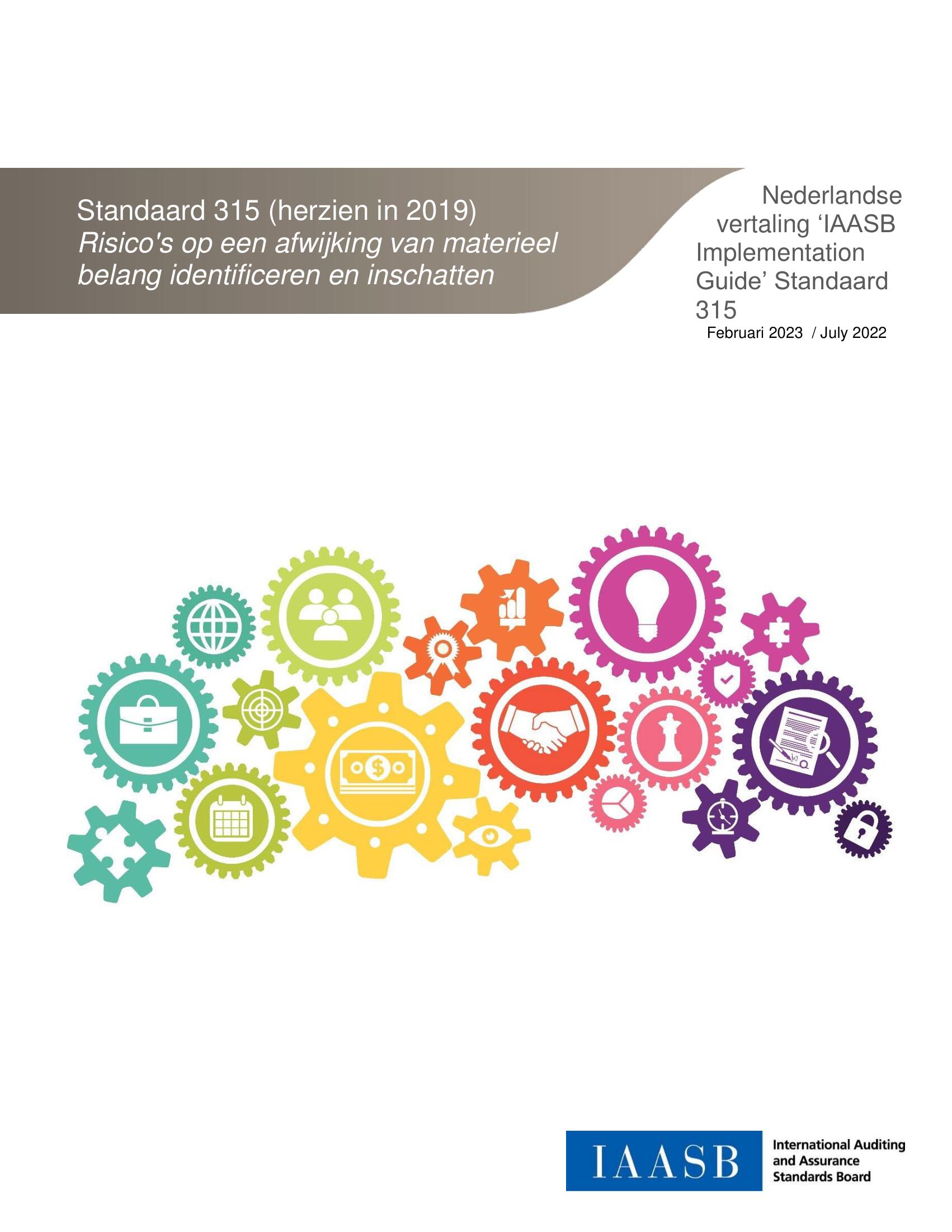 Nederlandse vertaling 'IAASB Implementation Guide' Standaard 315